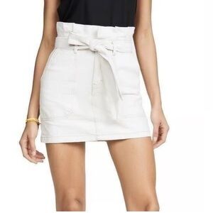 Free People Paperbag Waist Cotton Mini Skirt Womens 4